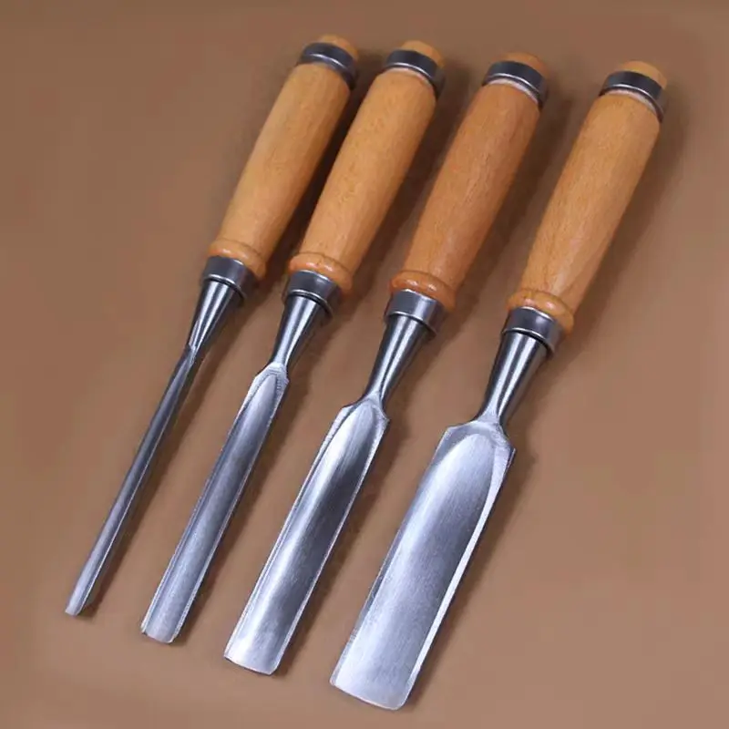 

4PCS/set 240mm Gouge Set Wood Carving Chisel Tool Hand DIY Carving Woodworking Tools