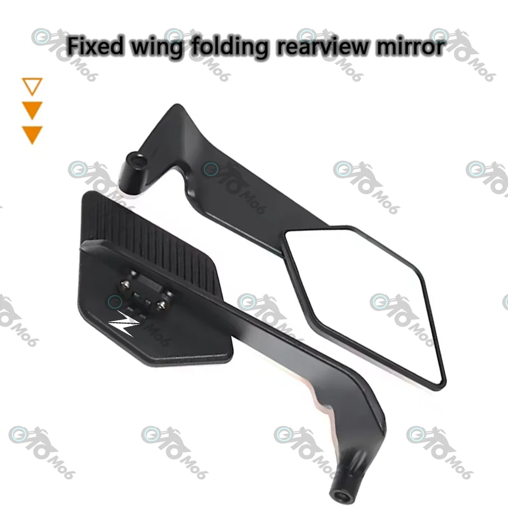 Track Certified Wide-angle Motorcycle Fixed Wind Wing Rearview Mirror For Z Z400 Z900 Z800 Z750 Z650 Z300 ZZR Z900 Z800