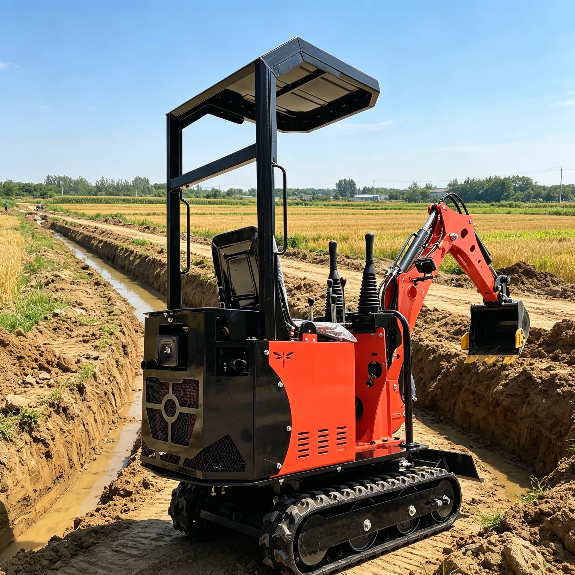 

Customized All-terrain Small Digger 0.8Tmini excavator Easy and labor-saving operation One-to-one technical parameter explanati