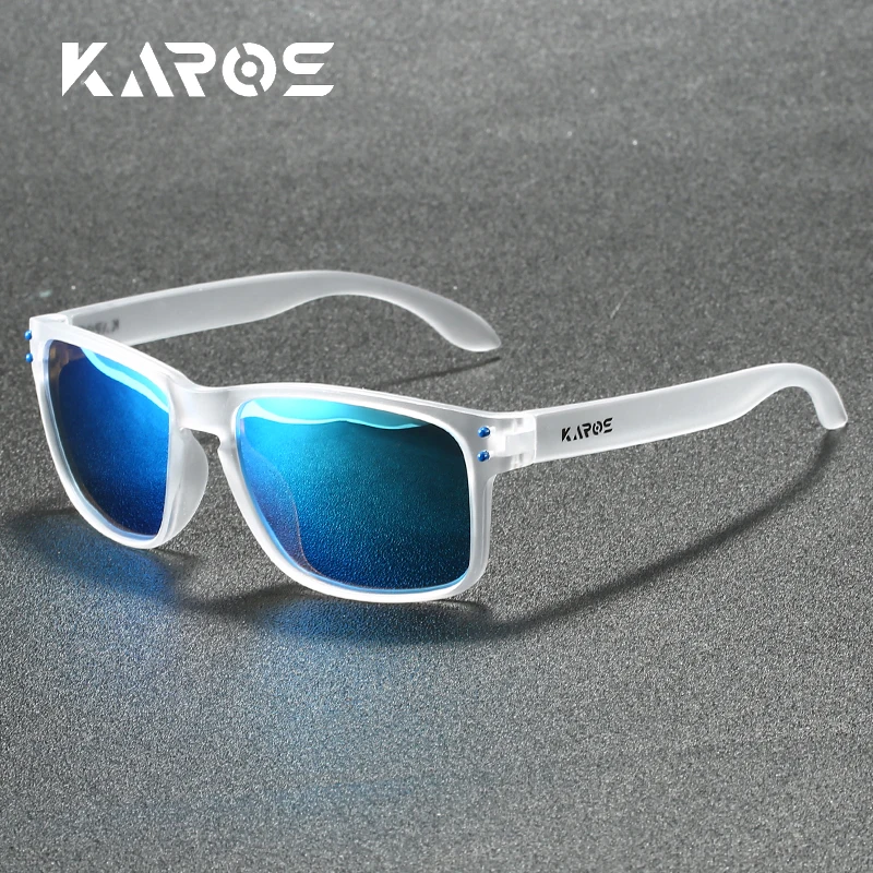 Karos Sports Polarized Sunglasses for Men Shades Fashion UV400 Vintage Cycling Driving Fishing Glasses Hunting Bicycle Eyewear