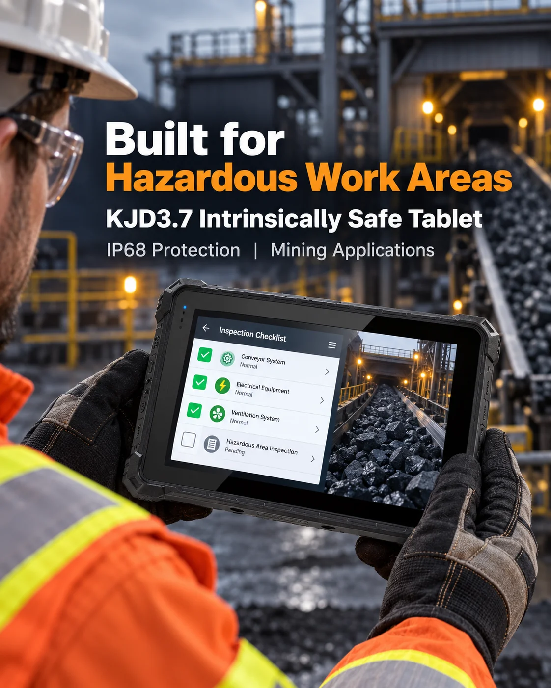 CENAVA A10ST 4G Rugged Android Tablet 10.1 Inch Waterproof IP68 10000mAh Battery NFC Rugged Industrial 16 Tablet RJ45 RS232