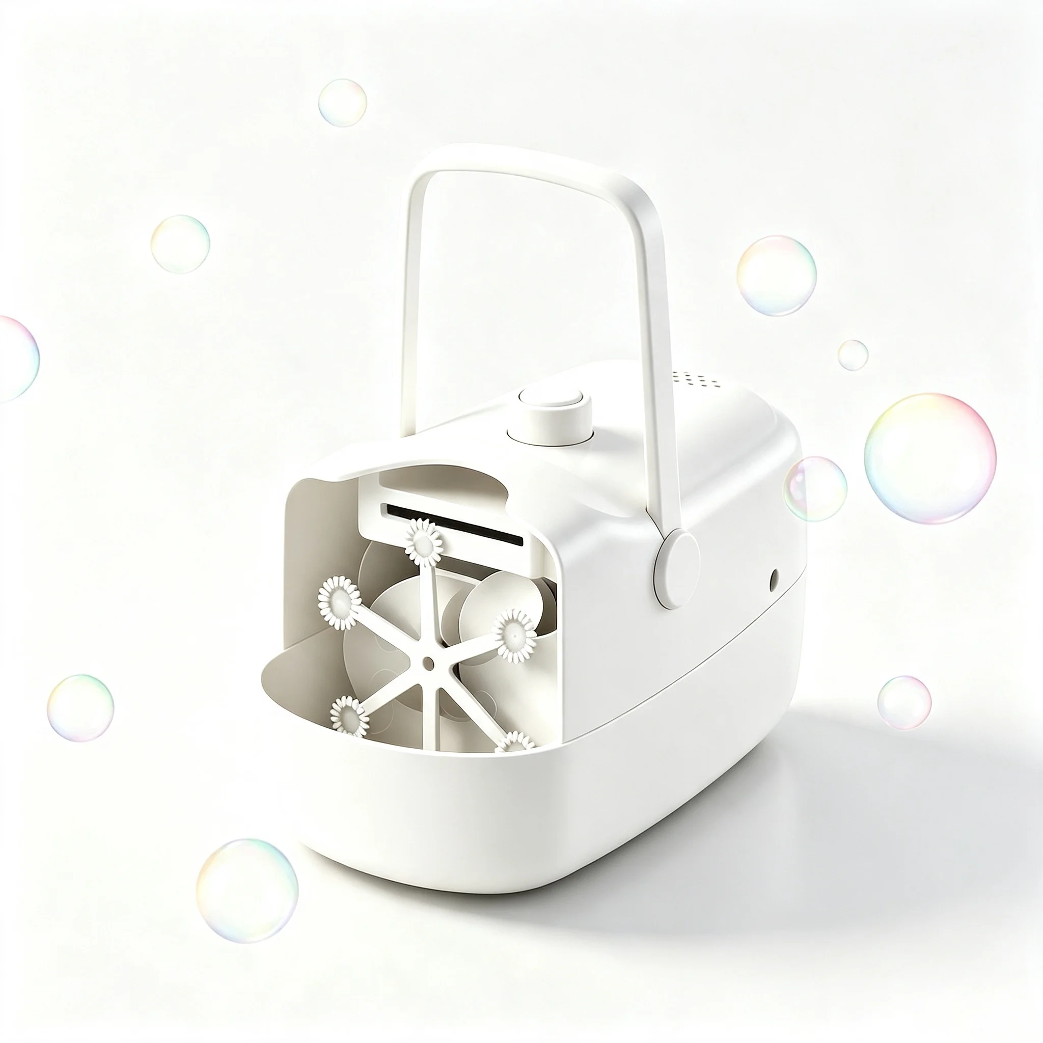 Tolife Automatic Bubble Machine Portable Electric Bubble Blower, 18000+ Bubbles Per Minute, 3 Power Supply Modes, 2 Speed Adjustable Kids Bubble Toy for Birthday Wedding Indoor Outdoor Party