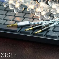 ZiSin HIFI Headphone Upgrade Cable 1 to 2 Jack Dual 3.5/2.5/4.4mm/XLR Balanced Cable for HIFIMAN DENON 2m 3m