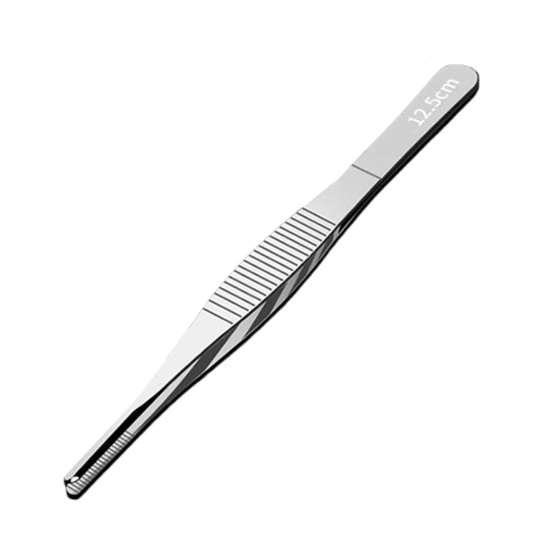 Precision Tweezers Stainless Steel Straight Tweezers for Electronics Laboratory Work Jewelry Making Craft Soldering