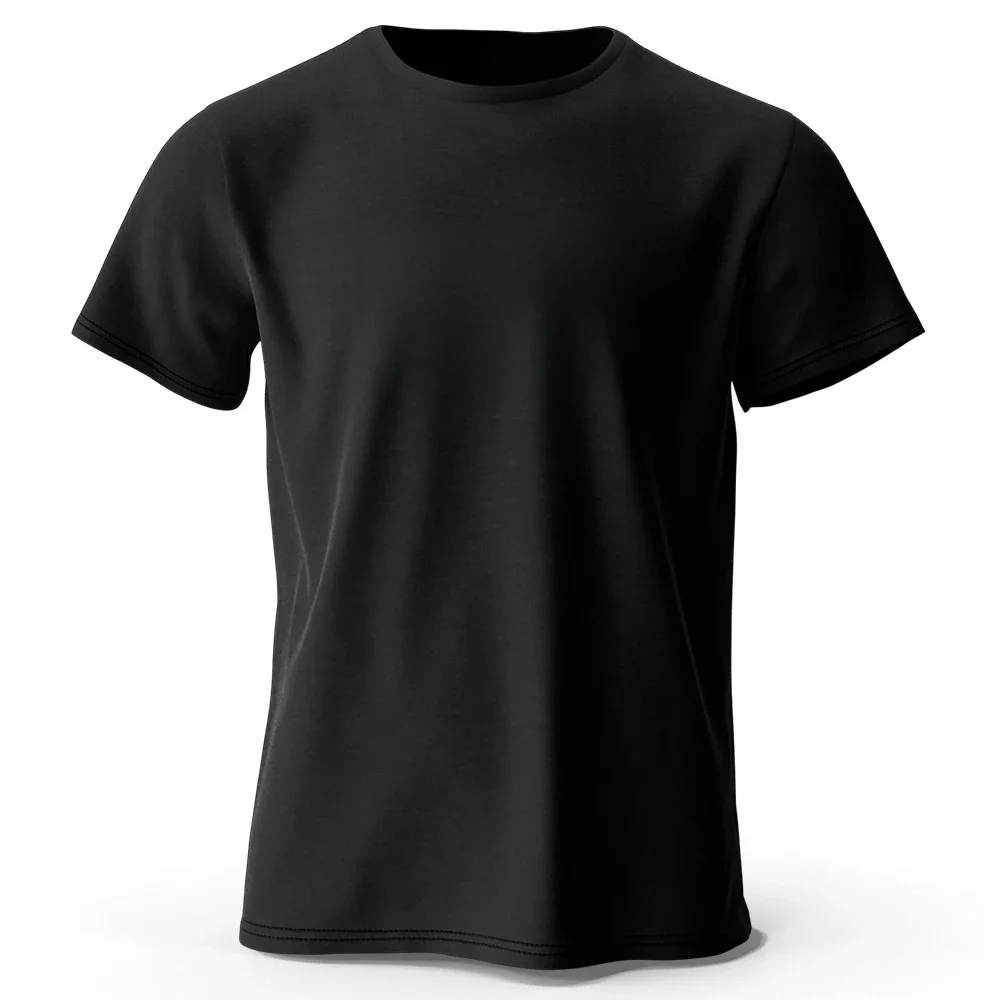 Focus Letter minimalistische stijl 100% katoenen T-shirt, lichtgewicht T-shirt met ronde hals en korte mouwen, perfect voor mannen en vrouwen - afbeelding 2