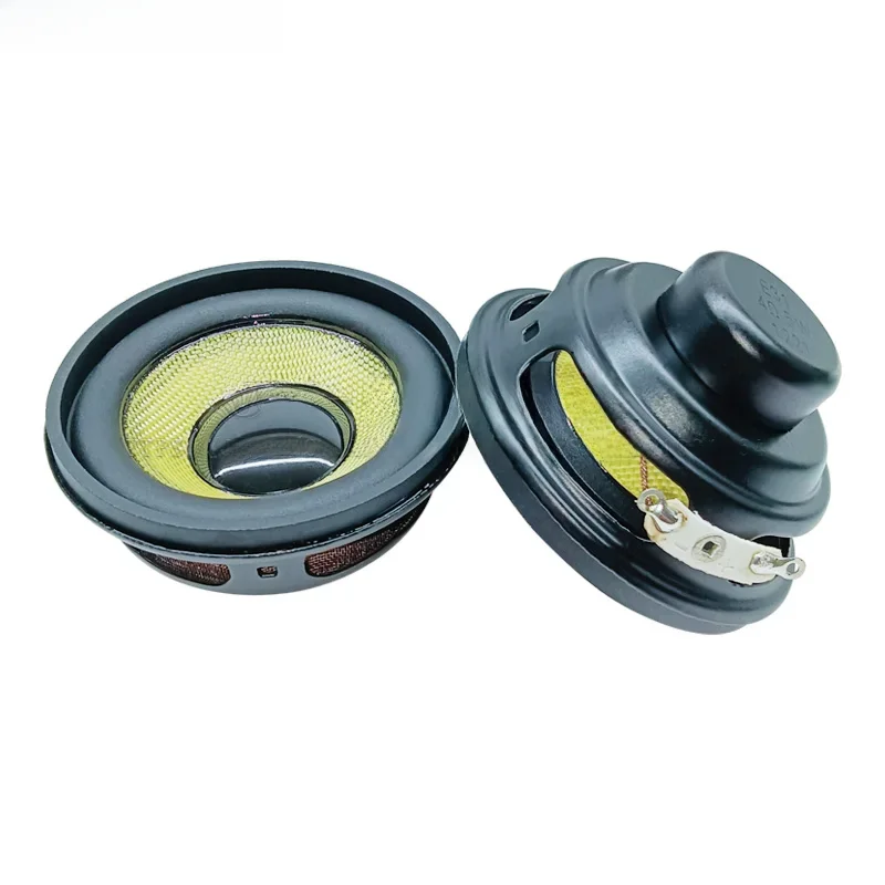 2 szt. 4 Ohm 5W 52mm okrągły 16-rdzeniowy podwójny neodymowy magnetyczny wodoodporny głośnik 2-calowy żółty głośnik bluetooth z włókna szklanego — zdjęcie produktu 6