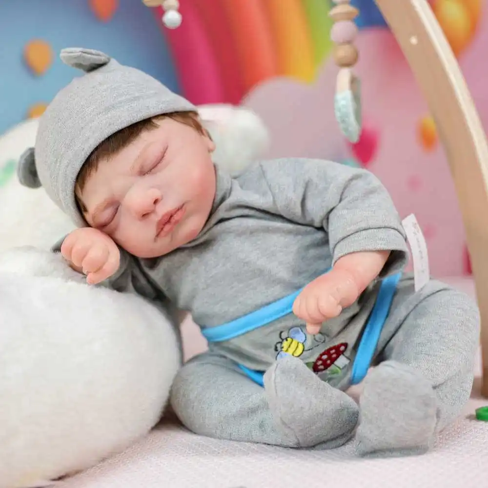 Cloveray 20 بوصة نابض بالحياة تولد من جديد دمية طفل لطيف واقعية دمية الفينيل اللعب منزل تهدئة دمية الكلاسيكية اليدوية لعبة طفل هدية