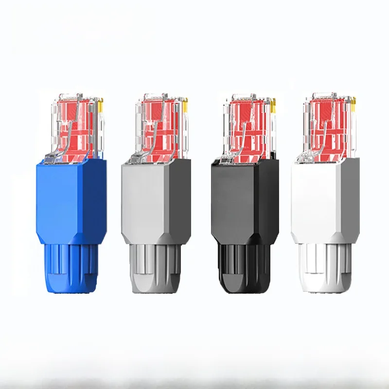 ZoeRax 2 pièces connecteur RJ45 CAT6A CAT6, fiches de terminaison Ethernet sans outil, câble 23AWG à 26AWG prise Internet sans outil