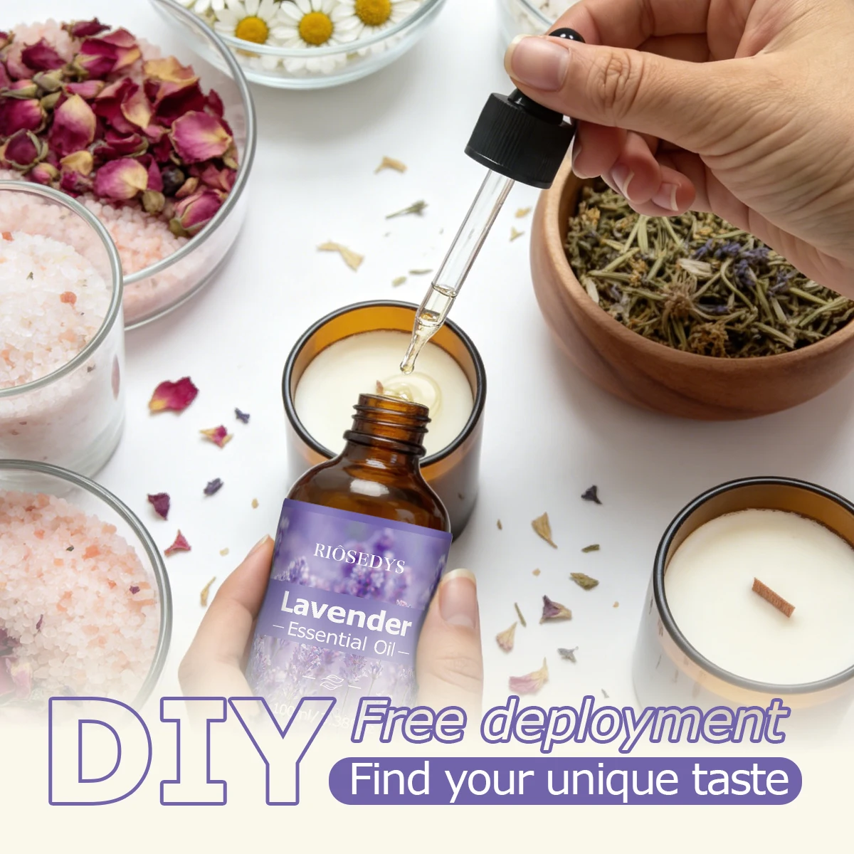 Lavendel-Ätherisches Öl, frisches Blumenduftöl für Diffusoren, DIY-Duftbasteleien und Aromatherapie, sanftes und entspannendes Aroma – Detail 5