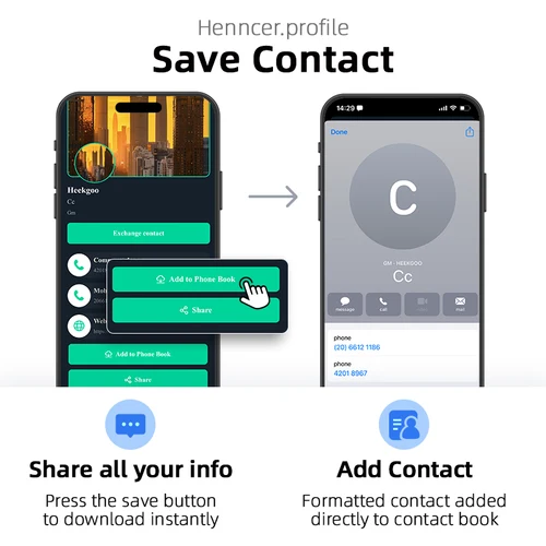 Imagen 2 del producto Tarjeta de visita NFC, lectura rápida, tarjeta de nombre inteligente, tarjeta de visita Digital, regalo de negocios sin contacto, tarjeta de reconocimiento Social