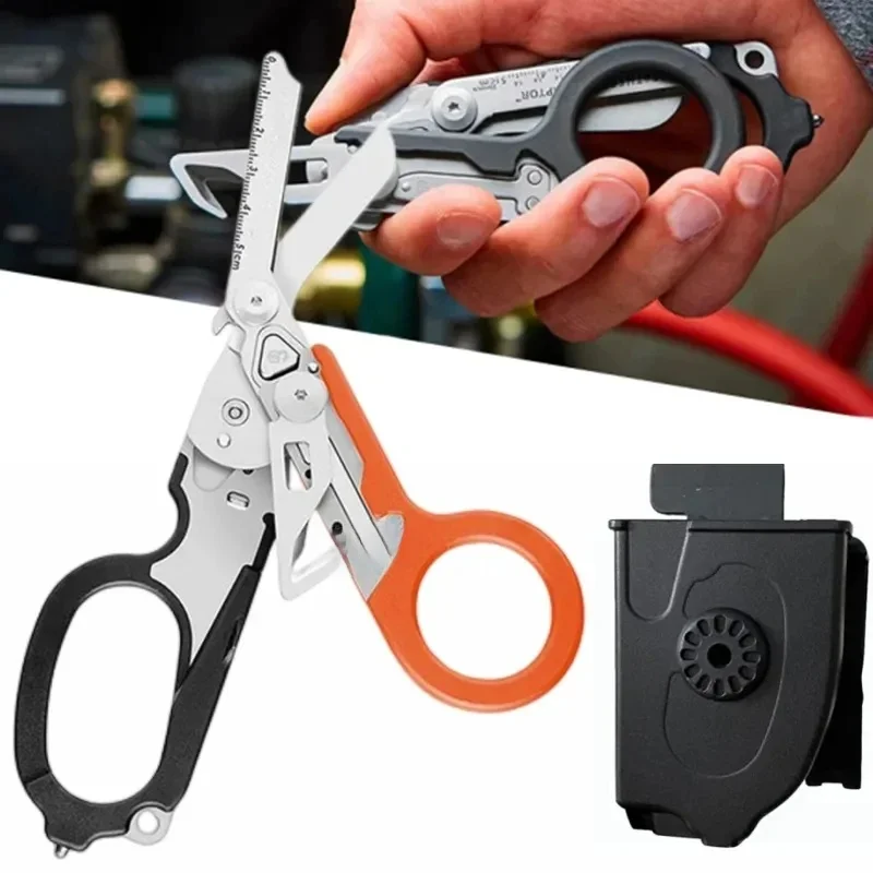 Wielofunkcyjne nożyczki Raptors First Aid Expert Taktyczne składane nożyczki Outdoor Survival Tool Narzędzia kombinowane — 2