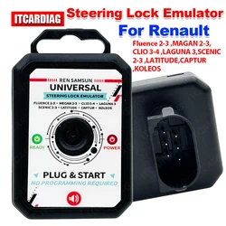 For Renault Emulator For Samsung Universal Steering Lock Emulator Simulator ESL ELV with Lock Sound For Fluence 2-3/ MAGAN 2-3