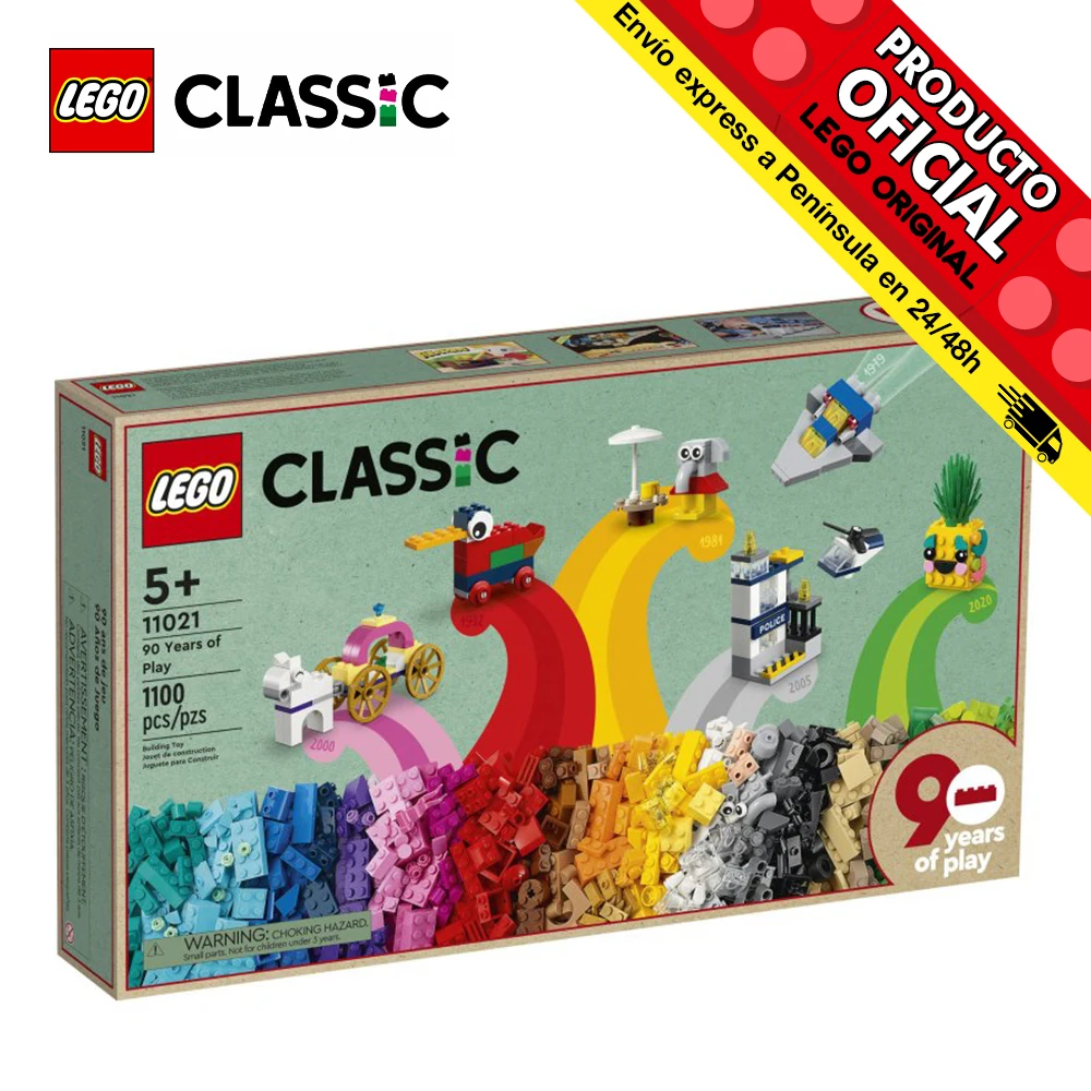 Lego Classic 90 Years of Play, 11021, toys, boys, girls, blocks, pieces, original, shop, official license, new, bricks, gift, man, woman, adult