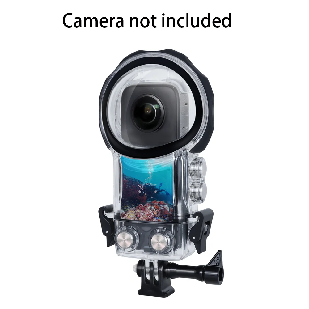حافظة غوص لهاتف Insta360 X3 حافظة غير مرئية مقاومة للماء، 360 °   ملحق كاميرا بانوراما، حافظة غوص بعمق مقاوم للماء بطول 40 مترًا