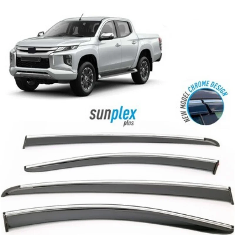 Car window accessories For Mıtsubıshi L-200 TRITON PICK-UP 2016-2020 Sport Style window deflector rain cover visor awnings