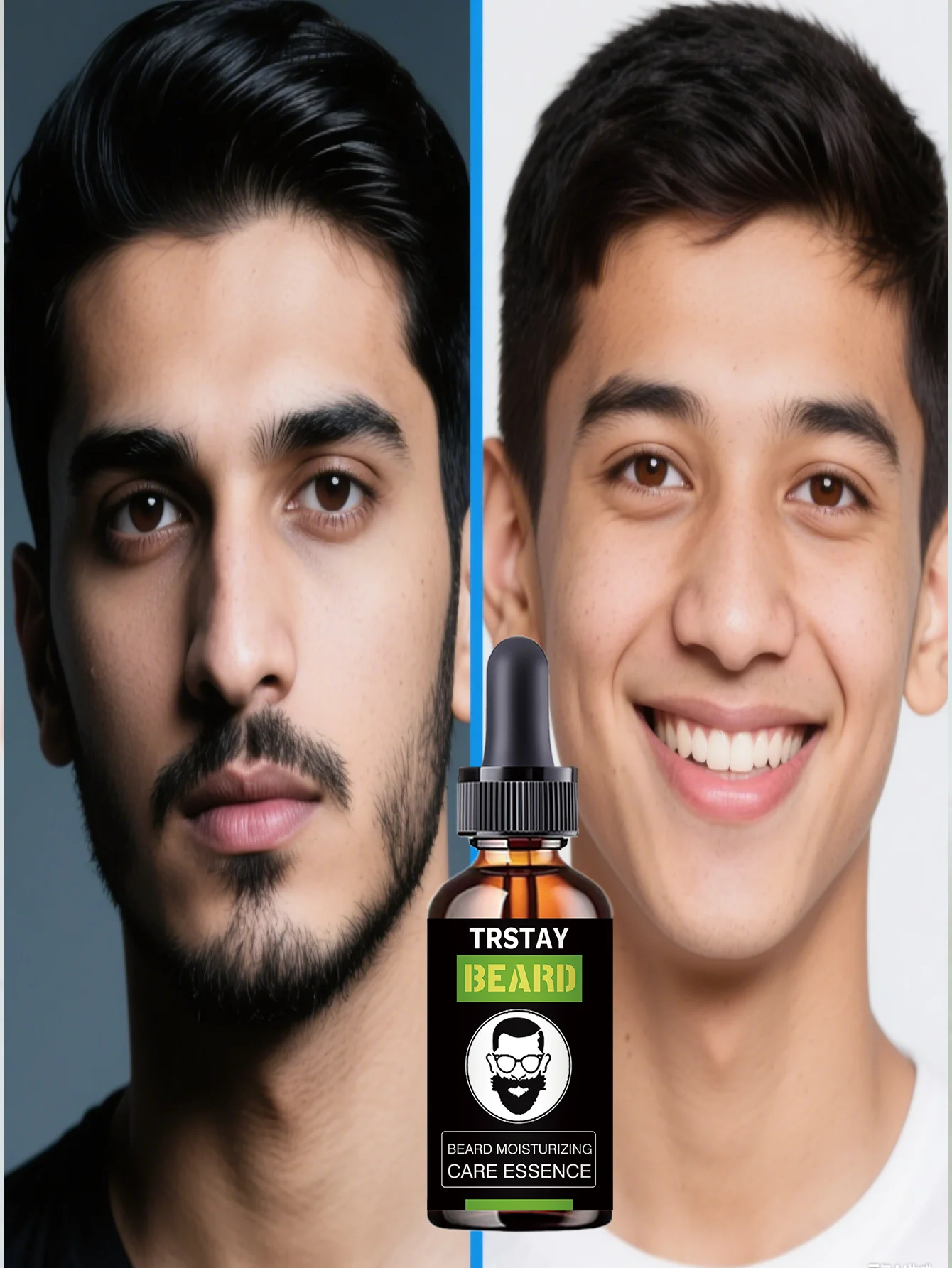 Beard Care Formula High Moisturizing Reduces Static Electricity Soft Stylish Healthy Beard Growth Nourishing Vitamins Essential