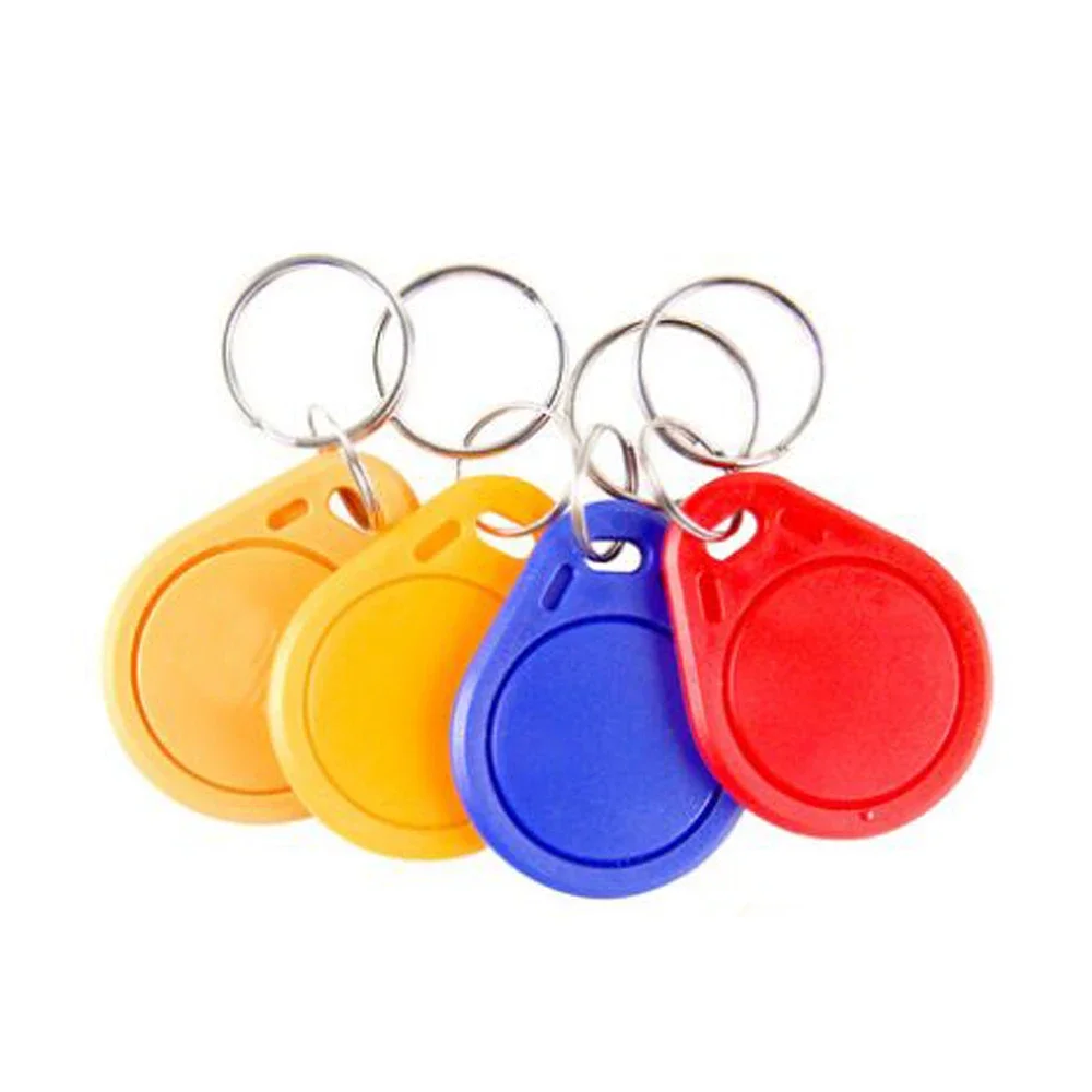 100 unidades 3 #   Etiquetas de chave RFID IC de 13,56 MHz Keyfobs Token NFC TAG Chaveiro para