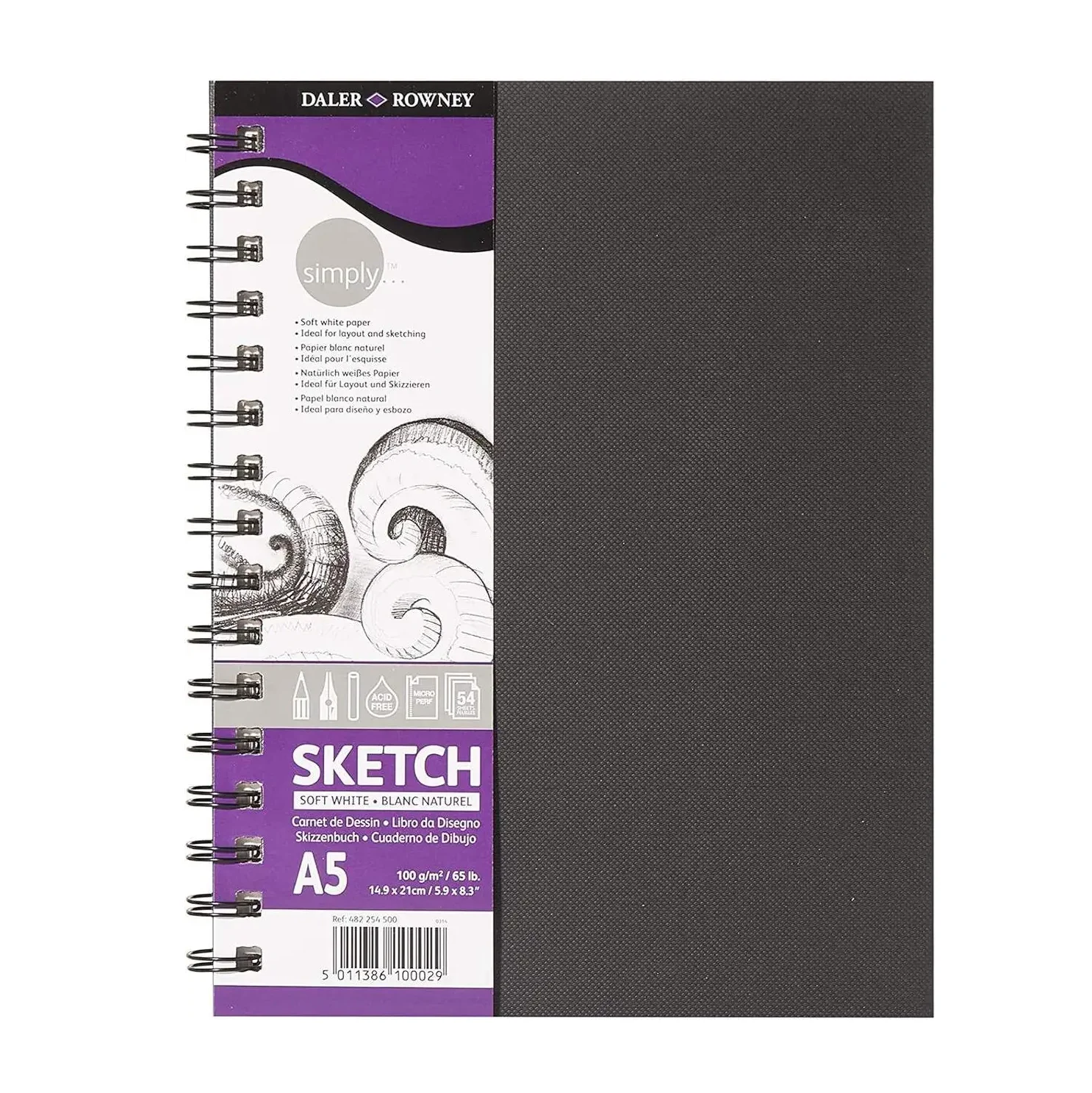 Daler Rowney Sketchbook A5 Spiral Weight 100g School And Office Supplies Art Paper