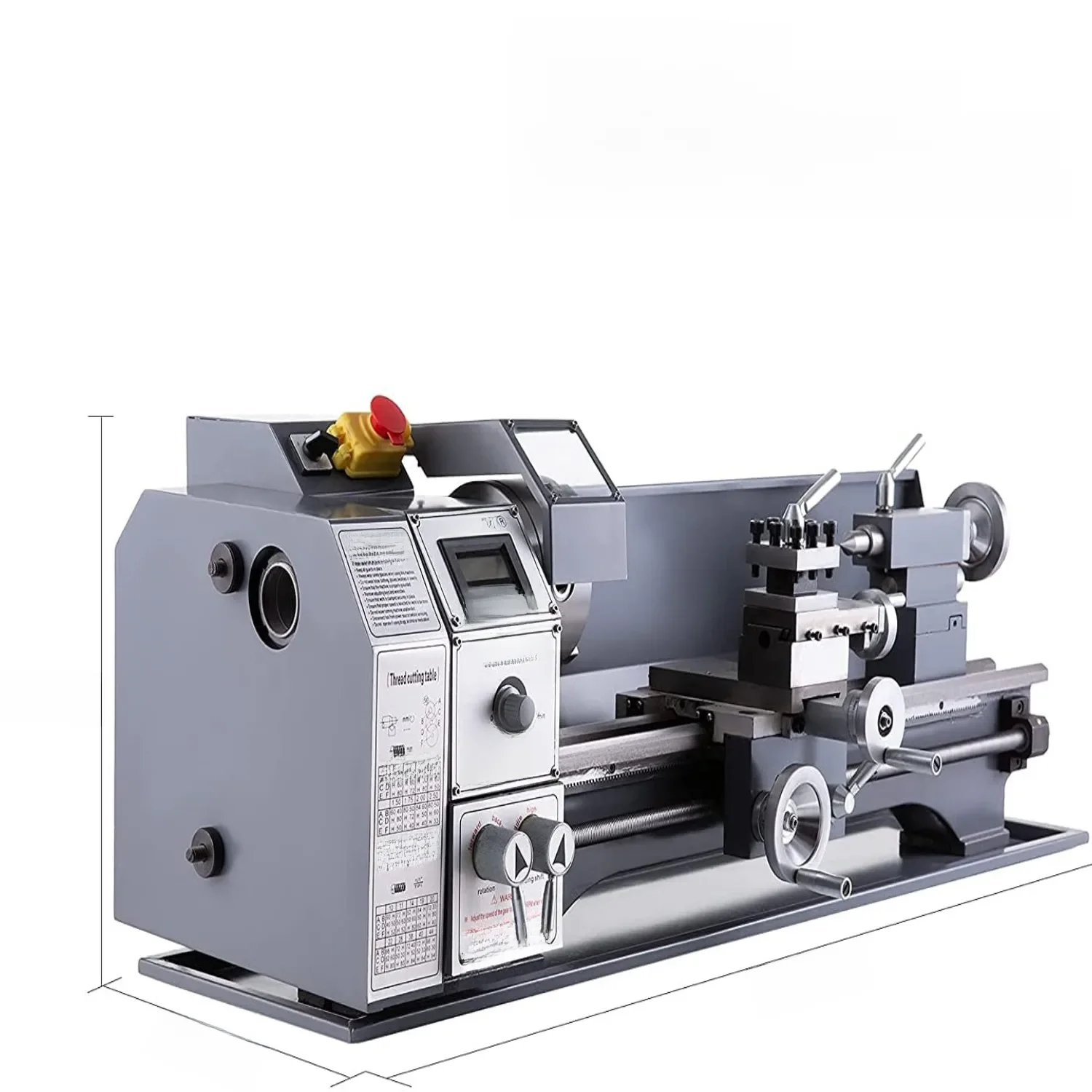 VEVOR Pro Leg Stretcher 220LBS Maszyna do rozciągania nóg MetalLathe1100WMini200x600MMTokarka z silnikiem bezszczotkowym 38mmHole — zdjęcie 2