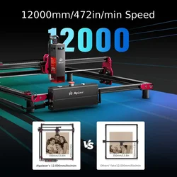 AlgoLaser DlY KlT 10W Laser Engraver Support WIFI and Emergency Stop Mobile App 12000mm/min Carving Range 400x400mm/400X850mm