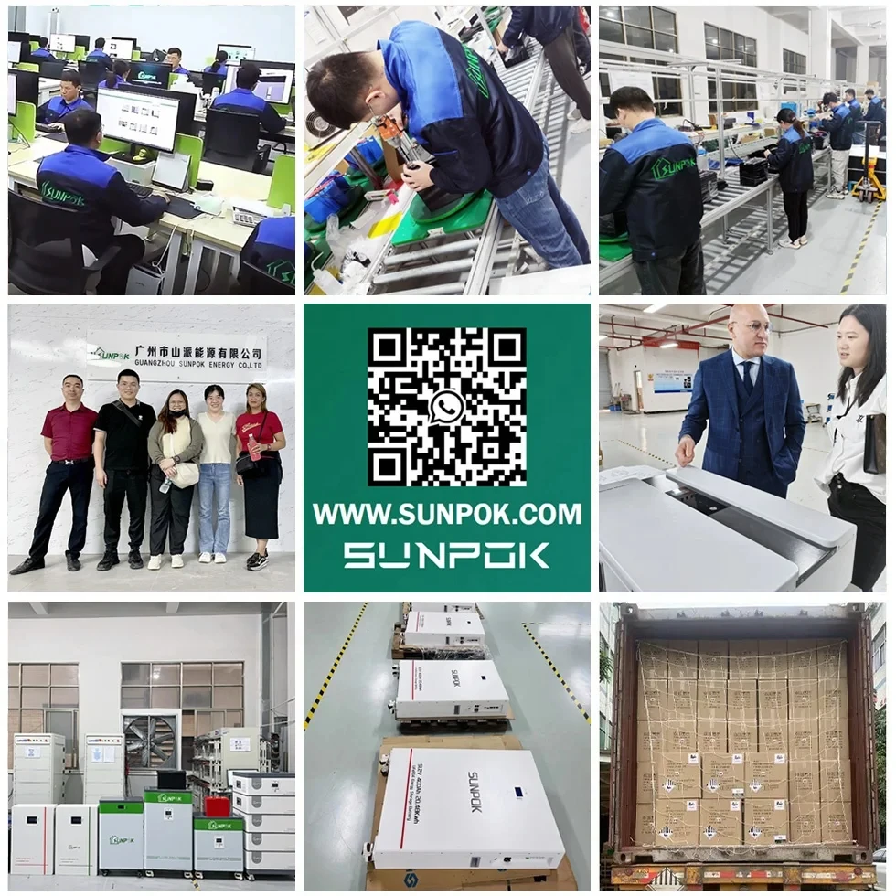 Sunpok 48V 10kwh Powerwall Lifepo4 Inverter integrato al litio tutto l'accumulo di energia solare di emergenza batteria monofase 100ah LFP