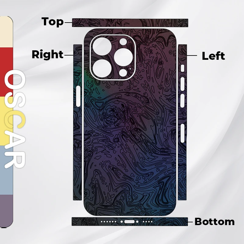 Enigma Waves The Premium Full Wrap Skin for iPhone 14 Series - iPhone X Series To Unveil the Magic!