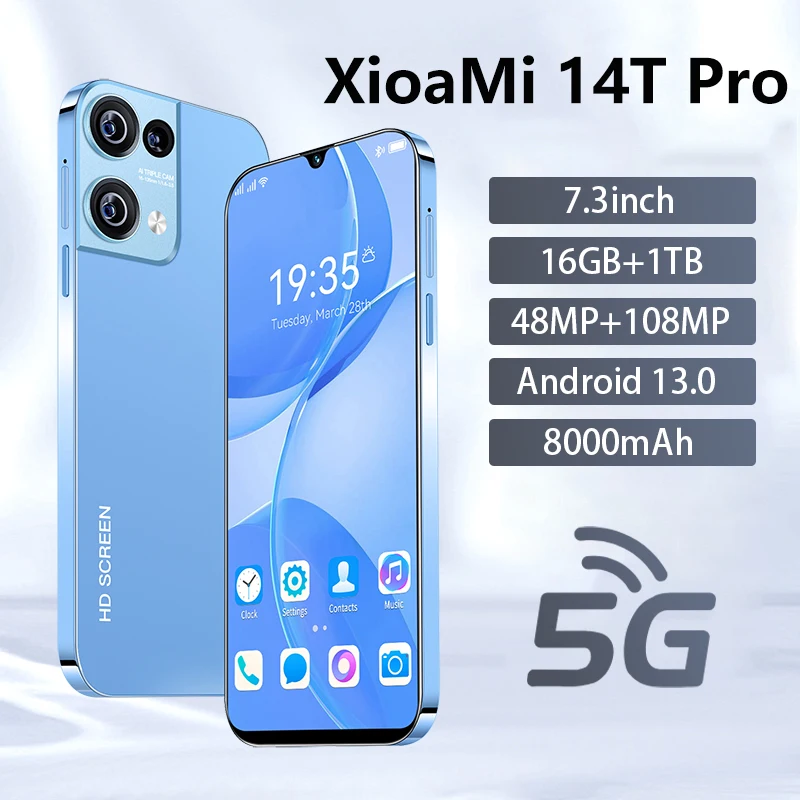 

E-Books Case For Xioami 14T Pro Cellphones 5G Dual Sim Android13 Smartphone 8000mAh Case For Cell Mobile Phones