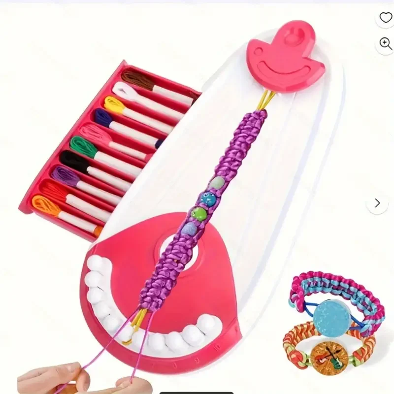 Trendy DIY Bracelet-Making Kit for Girls - Fashion Handwoven Craft Toy, Enhances Hands-On Skills, Perfect Birthday & Holiday