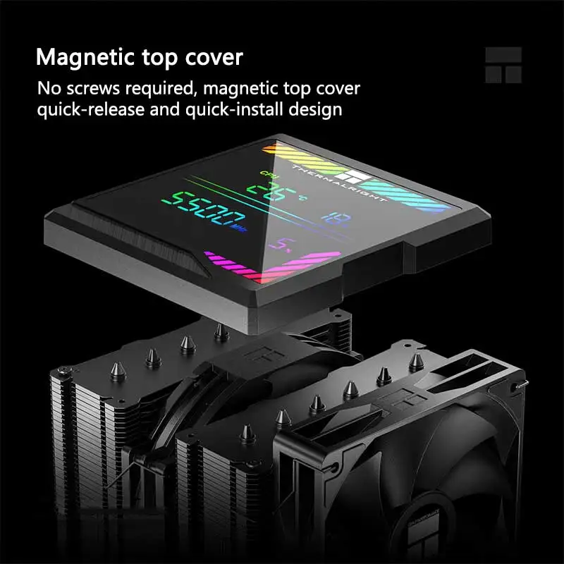 Thermalright Peerless Assassin 140 Digital Tower Cooler Dual Tower Dual Fan Air Cooling Radiator 6x6mm Heat Pipe AGHP GEN5.0