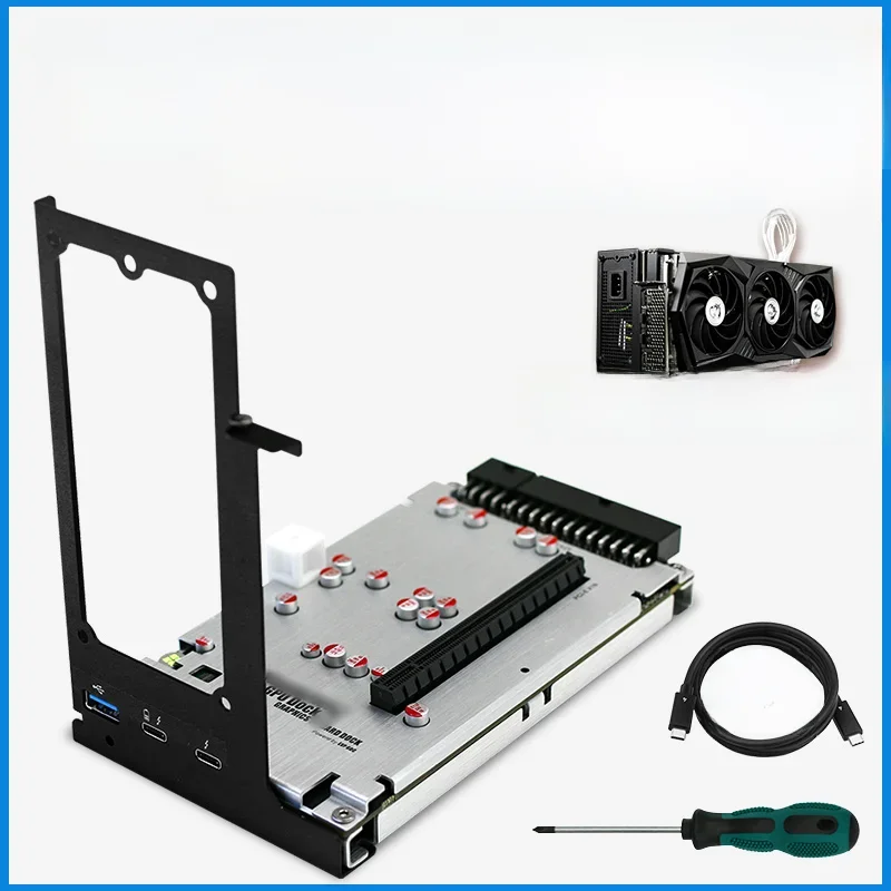 Ulepszona karta graficzna TH3P4G3 kompatybilna z Thunderbolt Karta graficzna USB3.0 Rozszerzone ładowanie PD 60 W z uchwytem rozszerzonym ATX SFX — zdjęcie 2