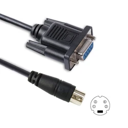 Fatek FBs PLC Programming Cable D-sub 9 Pin DB9 Female to Mini Din 4P Male cable for Fatek Facon FBs PLC
