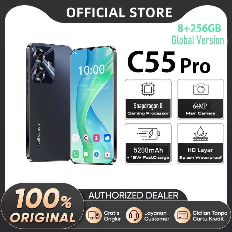 Global Version Hot C55 Pro Smartphone 6.8