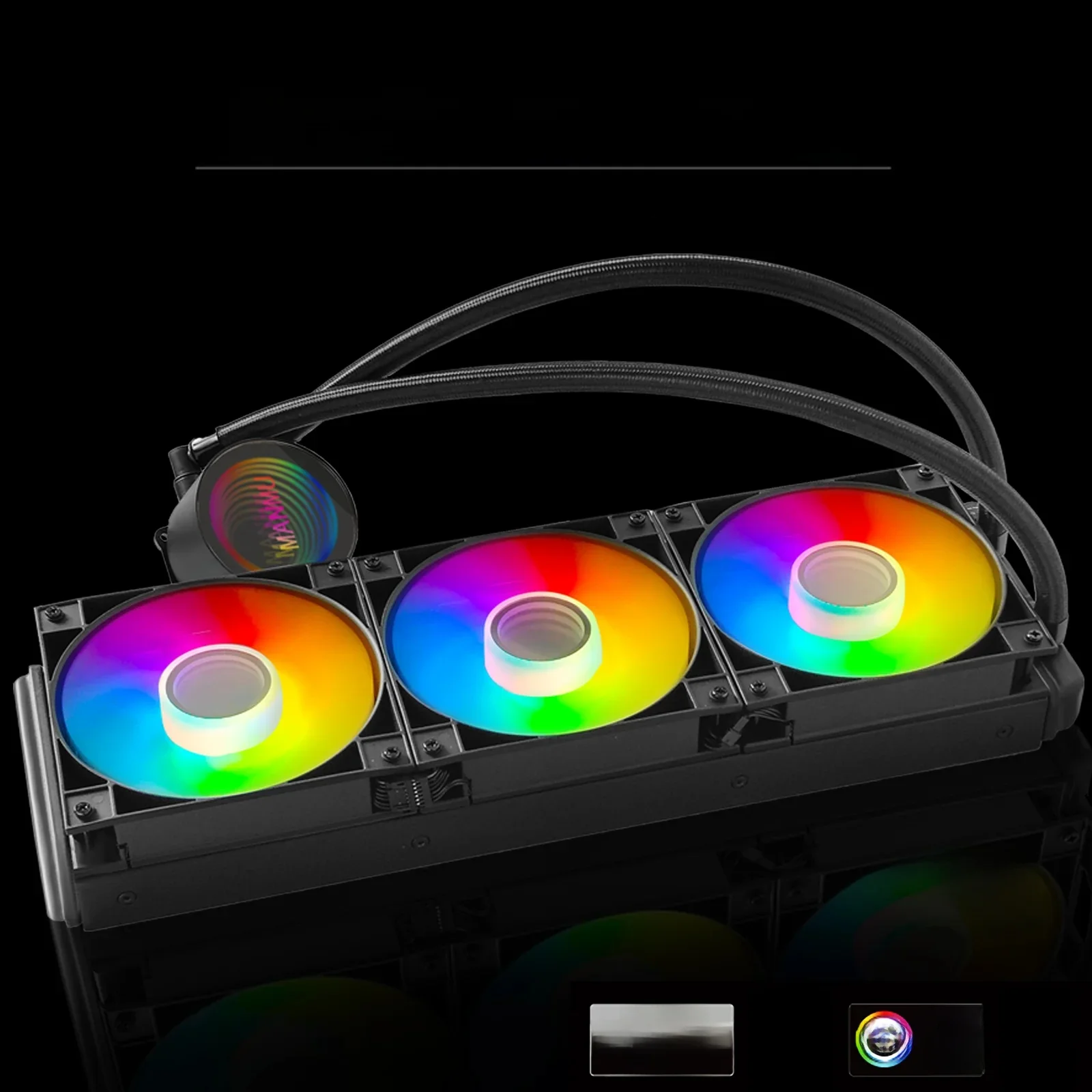 Manmu Watergekoelde All-In-One Cpu Vloeistofkoeling 360Mm Argb Watergekoelde Radiator Voor X99 Moederbord - afbeelding 2