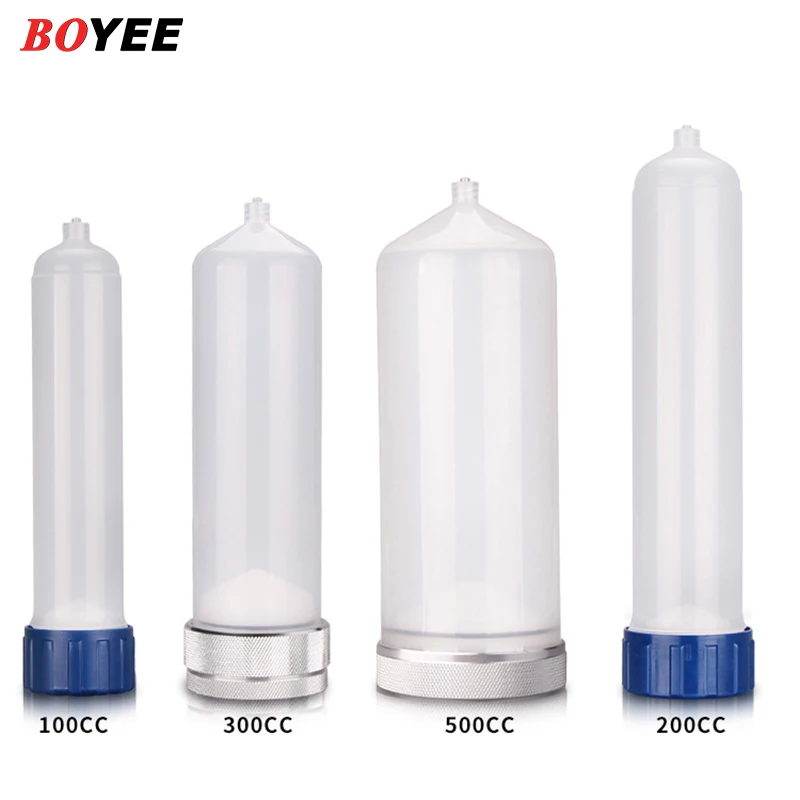 Free Shipping 100-500cc Industrial Dispenser Syringe Syringe Dispensing Barrel Thickened Plastic Syringe