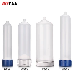 Free Shipping 100-500cc Industrial Dispenser Syringe Syringe Dispensing Barrel Thickened Plastic Syringe