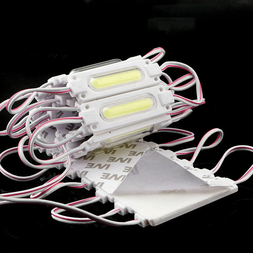 20er Pack 12V LED Cob Modul Licht super hell gelb blau rosa Eisblau Farbe IP65 wasserdicht für