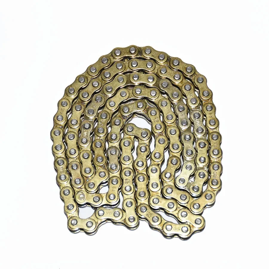 AliExpress YFINE Original Gold KMC 219 219H 108 110 112 114 116 126 Links Motorcycle Driving Chain for Pit bike Dirt bike Go kart ATV MOTORCYCLE