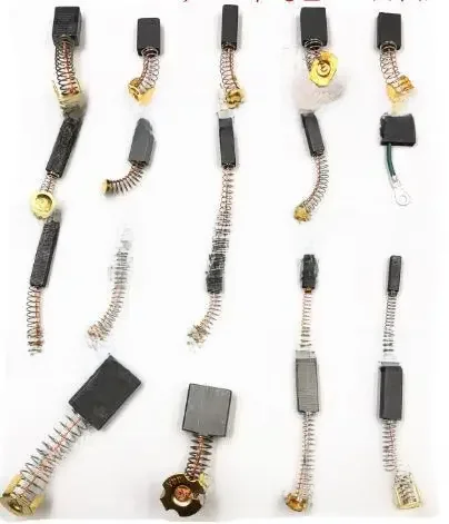 Balais de charbon pour petits moteurs, outils à centrifuger, balais de charbon à ressort pour perceuses à main, meuleuses d'angle, Machines de découpe 4 pièces