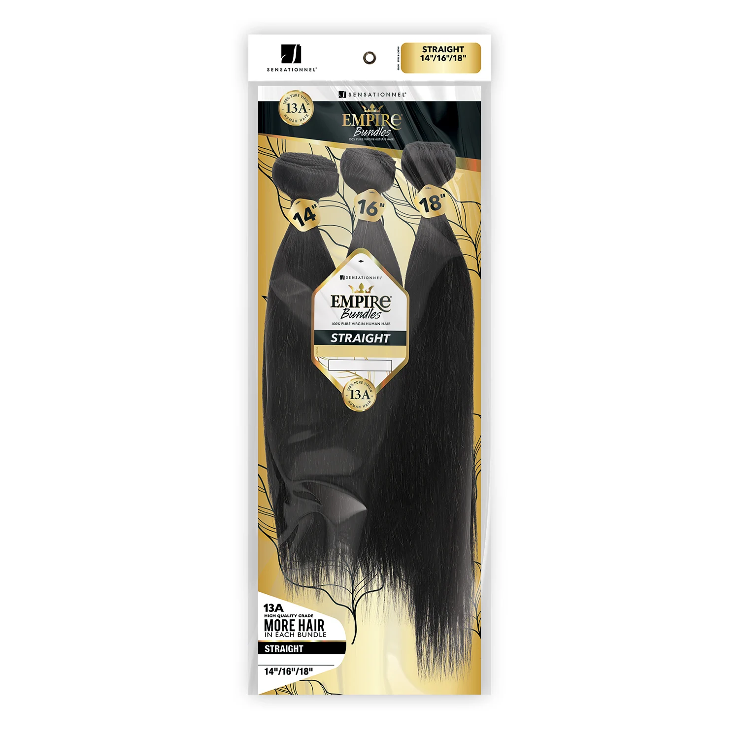 

Sensationnel Virgin Human Hair Weave Empire Bundles 3X Multi Pack Straight