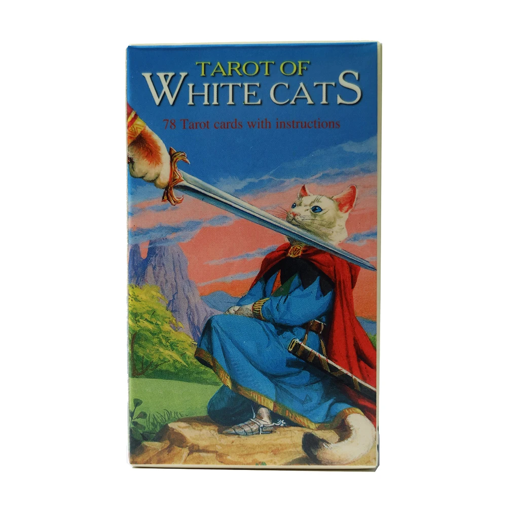 Tarot of White Cats.(English and Spanish Edition)tarot Cards for Beginners.  Tarot Cards in Spanish.78 Card Deck