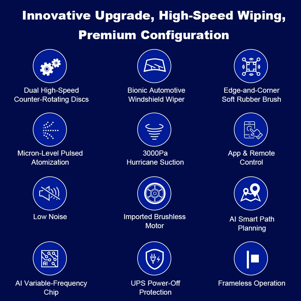 2026 NEW Window Vacuum Robot Cleaner LIECTROUX G8,High Speed Cleaning,Double Water Spray,Floating Scraping Tech,AI Navigation