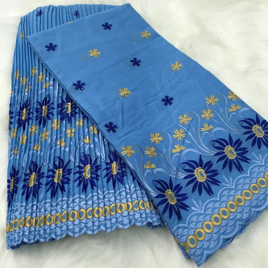 

2026 High Quality Swiss Voile Lace Fabric White African Cotton Lace Nigerian Wedding Party Dress Fabric For Sew Cloth 5+5yards