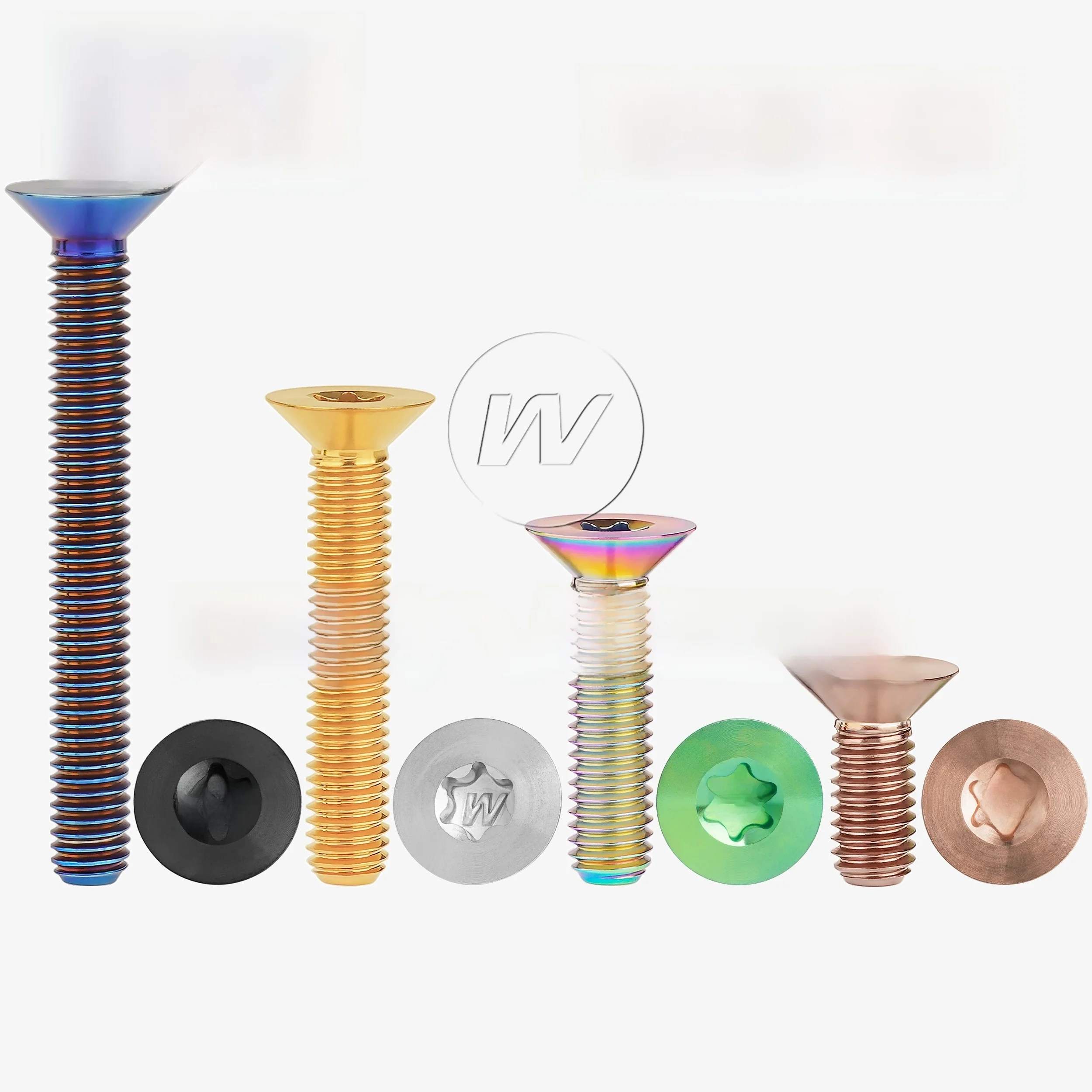 AliExpress Wanyifa Titanium Ti Bolts Flat Countersunk M5x10 15 20 25 30 35 40mm T20/T25 Torx Head Screws for Bicycle Motorcycle Car 5/12PCS