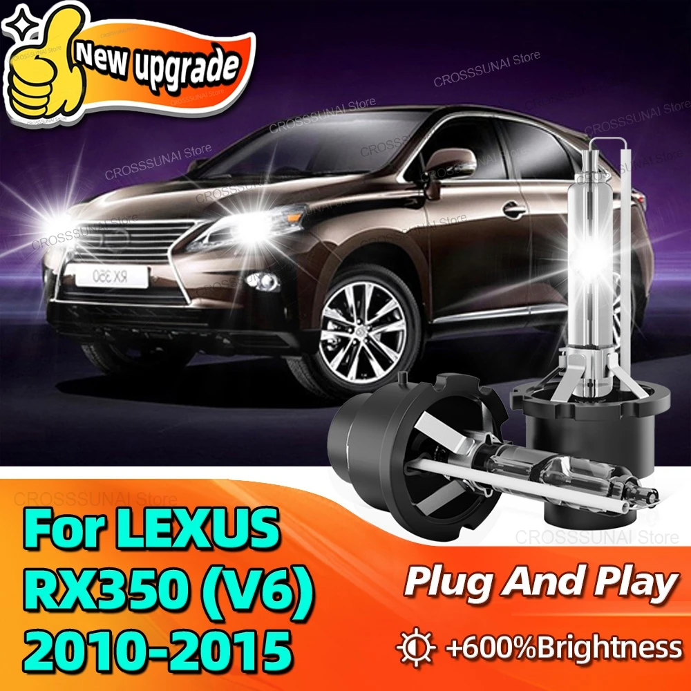 Car Xenon Headlight 35W D4S HID Bulbs 10000LM Bright Xenon Lamp 6000K For LEXUS RX350 V6 2010 2011 2012 2013 2014 2015