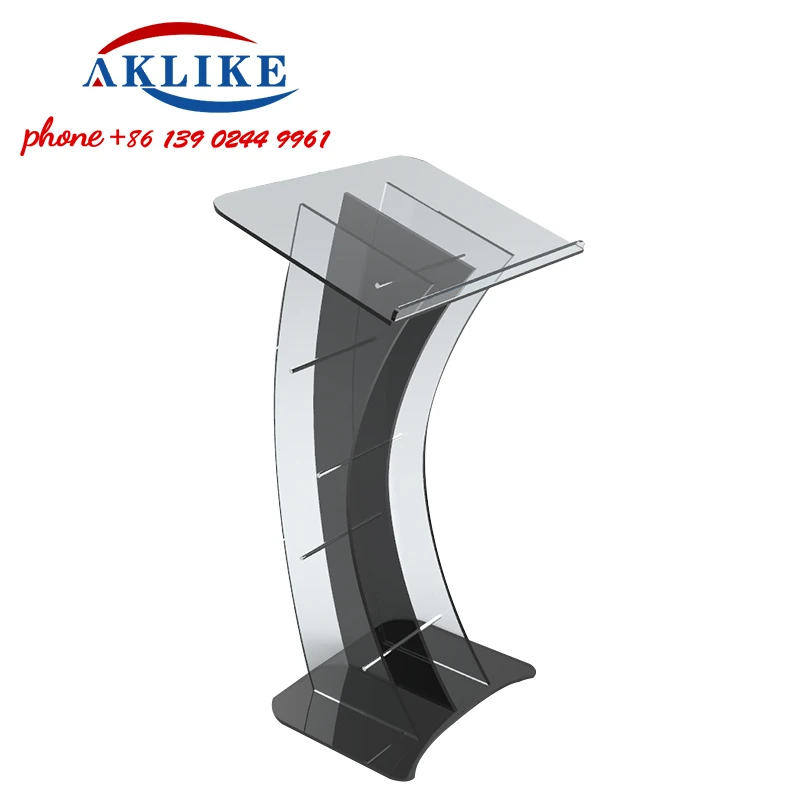 Meeting Room Lectern Lecture Podium Church Pulpit Detachable Acrylic Platform Modern Rostrum Platform Speech Table Free Shipping