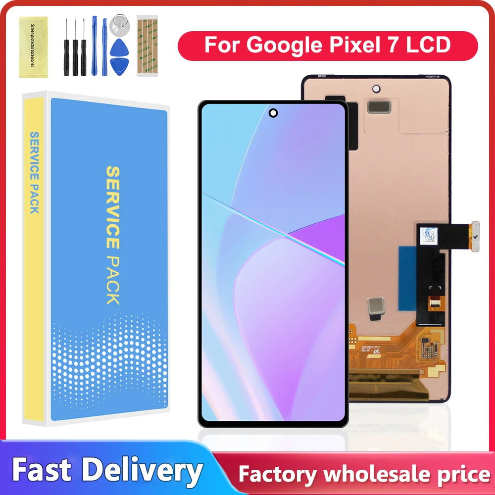 

For Google Pixel 7 LCD Display Touch Screen Digitizer Assembly Replacement For Pixel7 GB7N6, G9S9B16, G9S9B LCD With Frame