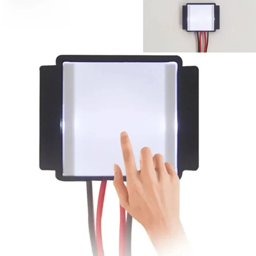 PwwQmm DC 12V 24V lustro przełącznik dotykowy lustro łazienkowe lustro do makijażu LED monochromatyczny trójkolorowy przełącznik bezelektrodowy regulowane przyciemnianie — zdjęcie 2