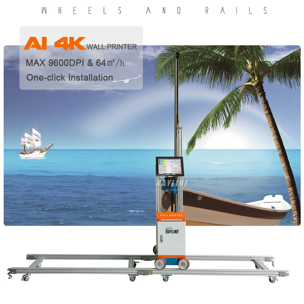 المبيعات الساخنة آلة طباعة الجدار AI 4K آلة طباعة الجدران الحبر / سعر آلة طباعة الجدار ثلاثية الأبعاد
