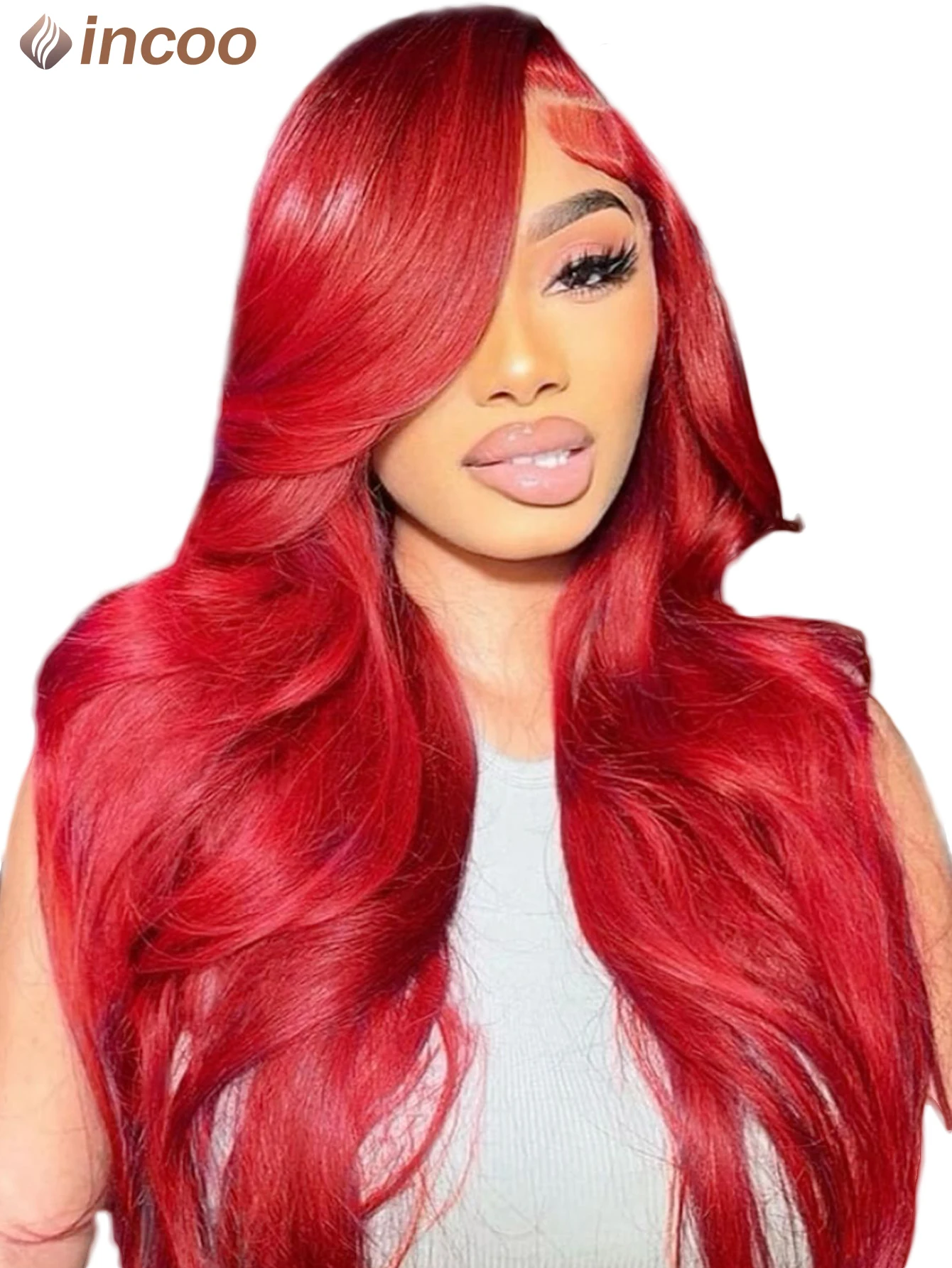 

Hot Red Body Wave Lace Front Human Hair Wig 99J Burgundy Colored 13x6 Lace Frontal Wig Brazilian Human Hair Wigs For Black Women