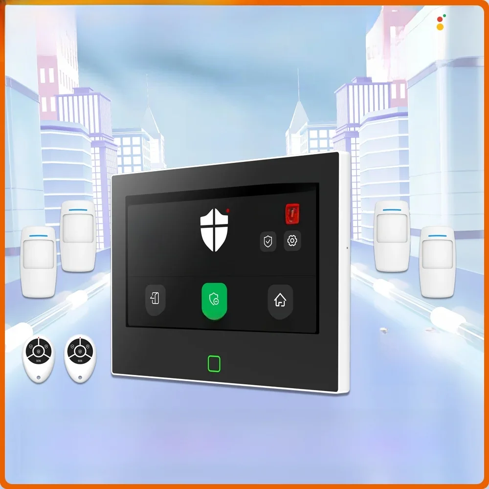 Staniot Originele 7 inch 4G WiFi Beveiliging Alarm Bescherming Kit Ingebouwde 5000 mAh Batterij Alexa Draadloos Smart Home alarmsysteem - afbeelding 2